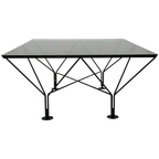 Vintage Salontafel Paolo Piva Stijl Met Rookglas 80's Design thumbnail 1
