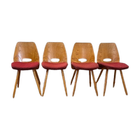 Set Van 4 Vintage Lollipop Stoelen Van Tatra Nabytok - M0607