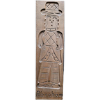 Handgestoken Vintage Speculaasplank Abraham 50 Cm thumbnail 1