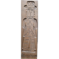 Handgestoken Vintage Speculaasplank Abraham 50 Cm