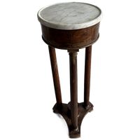 Antique Marble Top Pedestal Table