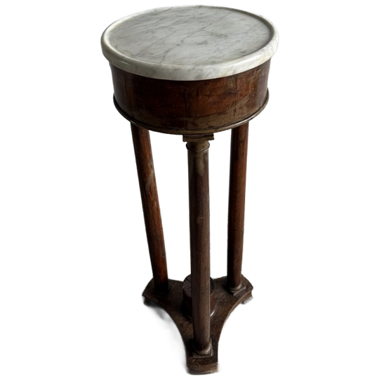 Antique Marble Top Pedestal Table 1