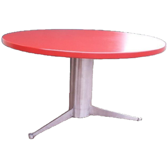 Rode Ronde Xl Eettafel 130 Cm Vintage Space Age Design Tafel 1