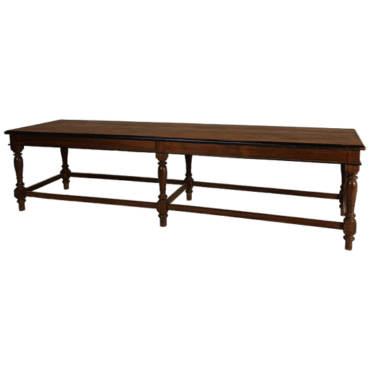 Antieke Bijzettafel/eetkamerbank 1