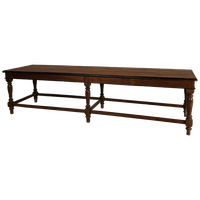 Antieke Bijzettafel/Eetkamerbank