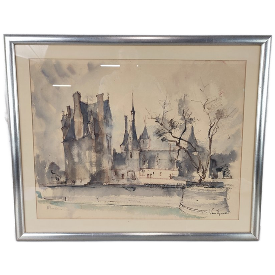 José Van Gucht - Aquarel - Moulin 1