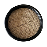 Dienblad Bohemian Rond Rotan Vintage