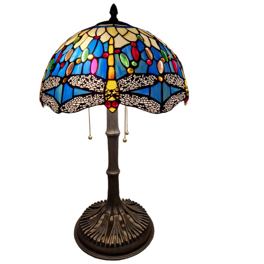 Tiffany-stijl Bronzen Dragonfly Tafellamp 1