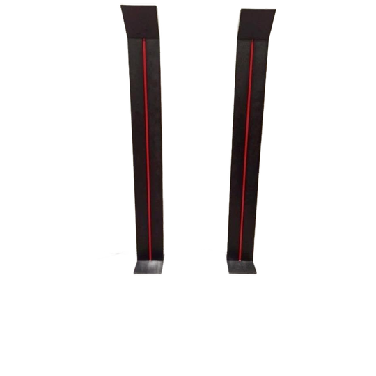 2 Vintage Design 1980s Vloerlamp Column Lamps, 191 Cm, P/p/s 1