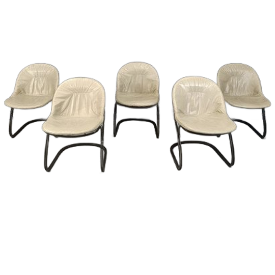 Vintage Pascale Dining Chairs By Gastone Rinaldi For Rima, 1970s 1