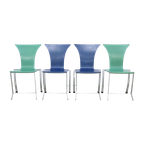 4X Postmodern Dining Chair By Karl Friedrich Förster For Kff, 1990S thumbnail 1