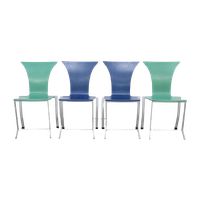 4X Postmodern Dining Chair By Karl Friedrich Förster For Kff, 1990S