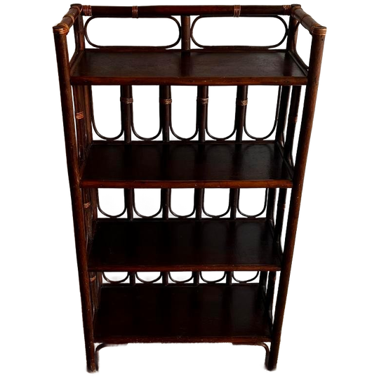 Rotan Bamboe Boekenkast Stelling Vintage 1