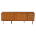 Vintage Mid Century Dressoir In Teak, Jaren 60 thumbnail 1
