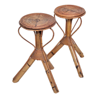 Rotan Plantenstandaard Jaren 50 – Rohe Noordwolde - (nb19)