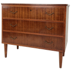 Scandinavisch Vintage Teak Fineren Ladekast Killafors thumbnail 1