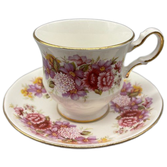 Queen Anne Kop En Schotel Floral 1