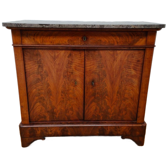 Vintage Antiek Dressoir Commode Ladekast Badkamermeubel Met Marmer Blad 512 1