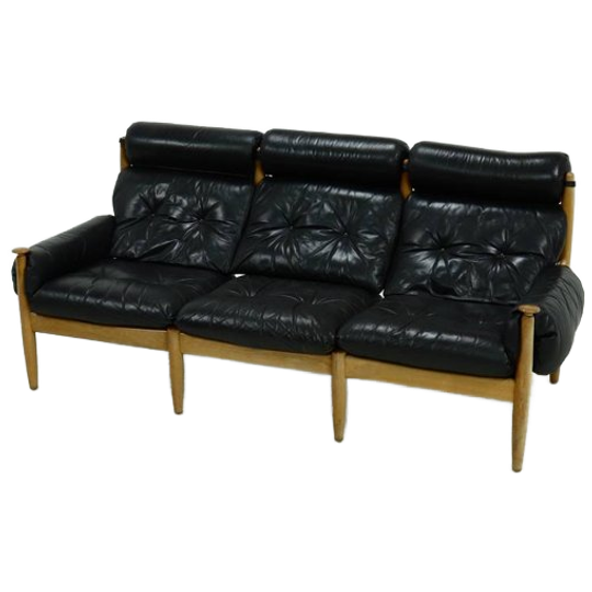 Scandinavian Three Seater Sofa By Eric Merthen For Ire Möbler 1960s 1