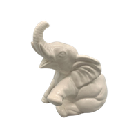 Bloempot Vintage Olifant Wit Porselein