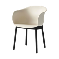 &Tradition Elefy Jh30 Armleuningstoel Kunststof Hout Beige