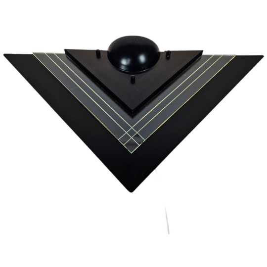 E Lite - Memphis Stijl - Wandlamp - Metaal - Glas - 80's 1