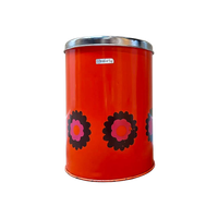 Groot Retro Brabantia Blik Oranje