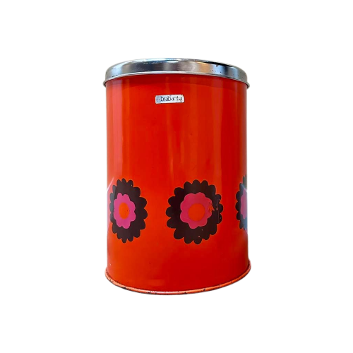 Groot Retro Brabantia Blik Oranje