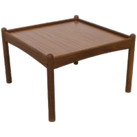 Vintage Salontafel Teak 1960 Omkeerbaar Blad