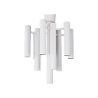 Space Age Metalen Plafond Lamp Van Temde