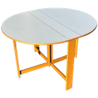 Vintage Ronde Scandinavische Opklapbare Eettafel Design thumbnail 1