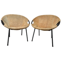 2x Vintage Ballonstoelen – Lusch Erzeugnis – 1960’s