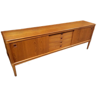 Vintage Deens Dressoir In Teak Van H.w. Klein Voor Bramin