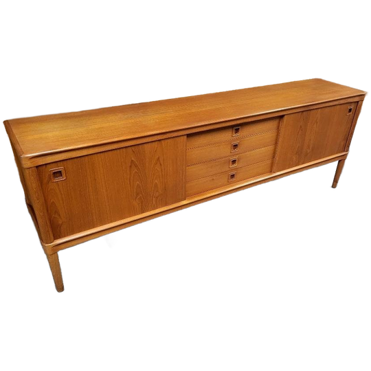 Vintage Deens Dressoir In Teak Van H.w. Klein Voor Bramin 1