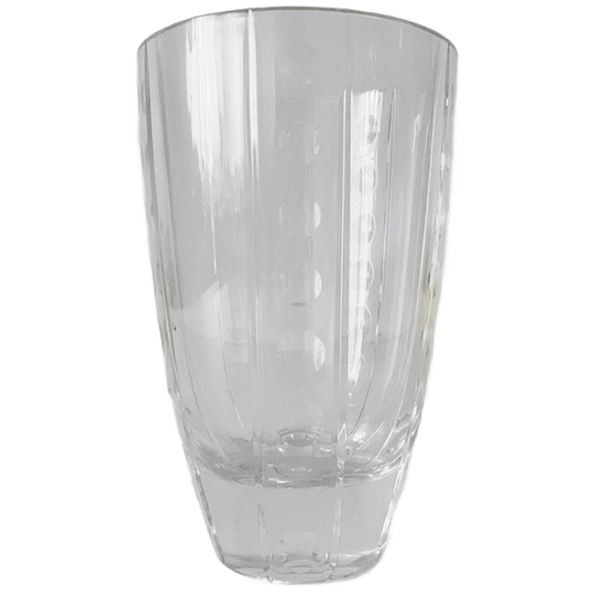 Vintage J.g. Durand Cristal D’arques Heldere Kristallen Vaas Verticaal Geslepen Gestippeld Ontwer 1