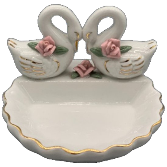 Vintage Kitsch Zeepbakje Zwanen 1
