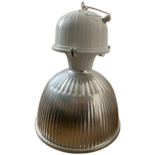 Grote Originele Vintage Industriële Hanglamp Aluminium 1
