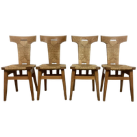 5 Arts & Crafts Stoelen W. Kuyper Jaren'20 Brutalistisch