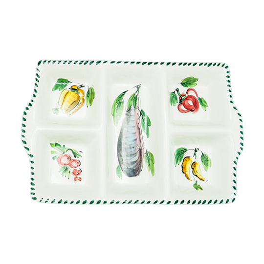 Vintage Antipasti Aardewerken Schotel Italië 1