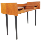 Vintage Teakhouten Sidetable | Hal Kastje Deense Parel Teak thumbnail 1