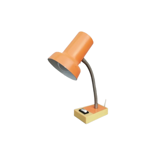 Vintage Bureaulampje Oranje Sis 1