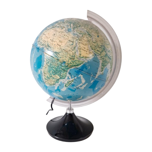 Vintage Wereldbol Lamp Globe Tulpvoet Jaren 70