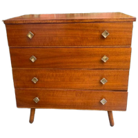 Vintage 4-ladenkastje Klein