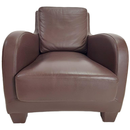 Fauteuil Musa Design Leer Modern Lounge Chair Leder Italy 90 1