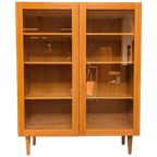 Vintage Eiken Vitrinekast, Deens Design thumbnail 1