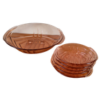 Art Deco Set Perslgazen Schaal En Schaaltjes thumbnail 1