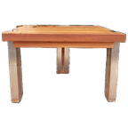 Teakhouten Bijzettafel 60 X 60 Plantentafel Salontafel thumbnail 1