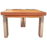 Teakhouten Bijzettafel 60 X 60 Plantentafel Salontafel