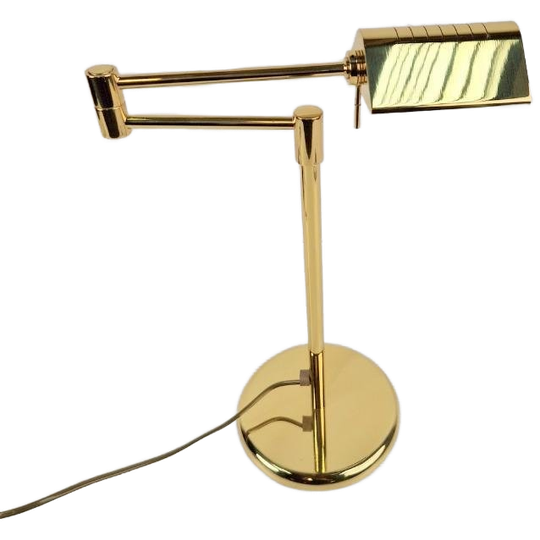 Regency Egoluce Tafellamp Messing Verstelbaar Italy ’70 1
