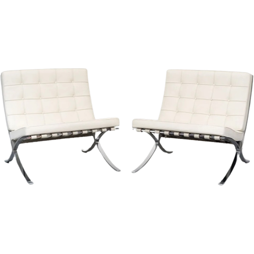 Barcelona Chair White 2X